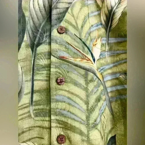 Tommy Bahama Bird Of Paradise 100% Silk Size M - Picture 3 of 7